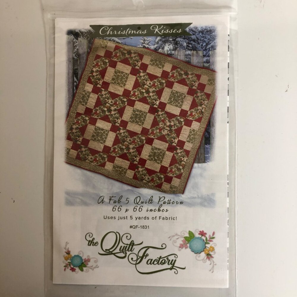 Quilt Patterns Bundle (3) Stackables 2 Strip Ribbons Christmas Kisses - Picture 7 of 8